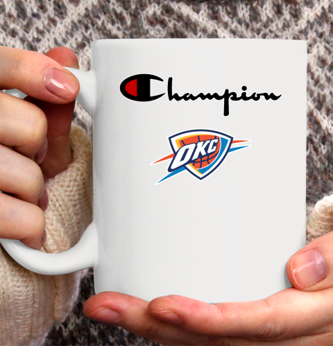 NBA Basketball Oklahoma City Thunder Champion Shirt Ceramic Mug 15oz