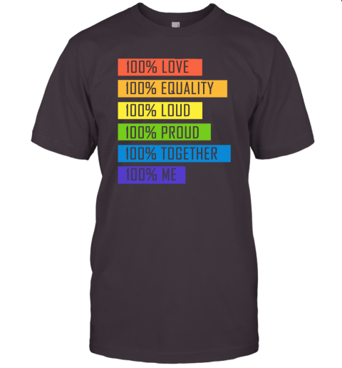 qaxg 100 love equality loud proud together 100 me lgbt jersey t shirt 60 front dark grey