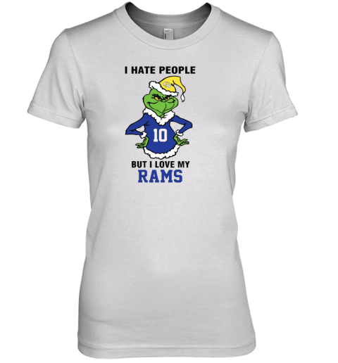 I Hate People But I Love My Los Angeles Rams Los Angeles Rams NFL Teams Premium Women's T-Shirt