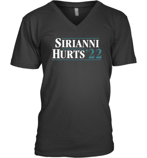 Jalen Hurts Sirianni Hurts 22 V-Neck T-Shirt