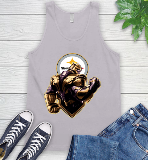 NFL Thanos Avengers Endgame Football Sports Pittsburgh Steelers Tank Top 4