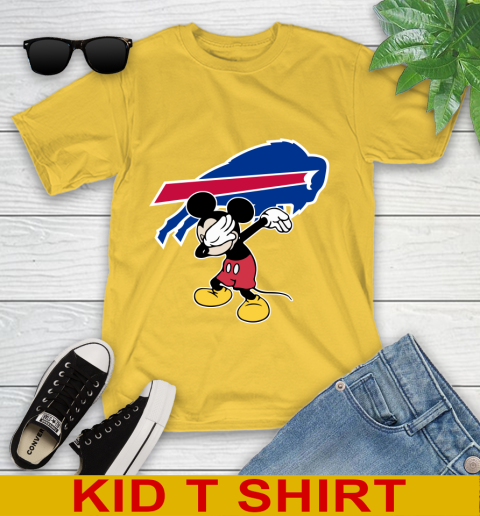 Buffalo Bills NFL Football Dabbing Mickey Disney Sports Youth T-Shirt 8
