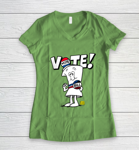 Schoolhouse Rock Vote with Bill Women's V-Neck T-Shirt 5