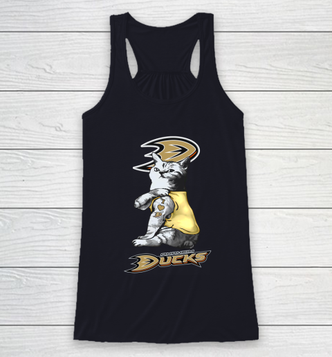 NHL My Cat Loves Anaheim Ducks Hockey Racerback Tank 7