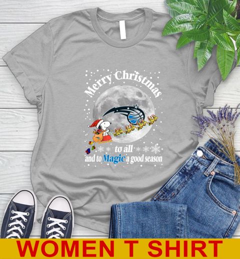 Orlando Magic Merry Christmas To All And To Magic A Good Season NBA Basketball Sports Women's T-Shirt 5