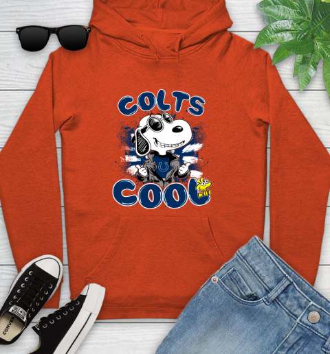NFL Football Indianapolis Colts Cool Snoopy Shirt Youth Hoodie - Image 5
