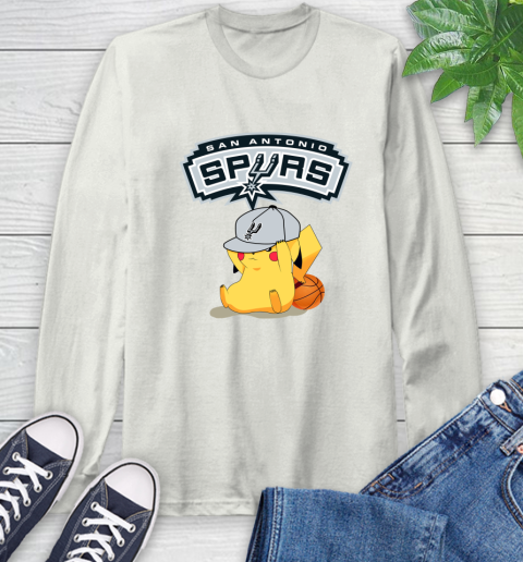 NBA Pikachu Basketball Sports San Antonio Spurs Long Sleeve T-Shirt 12