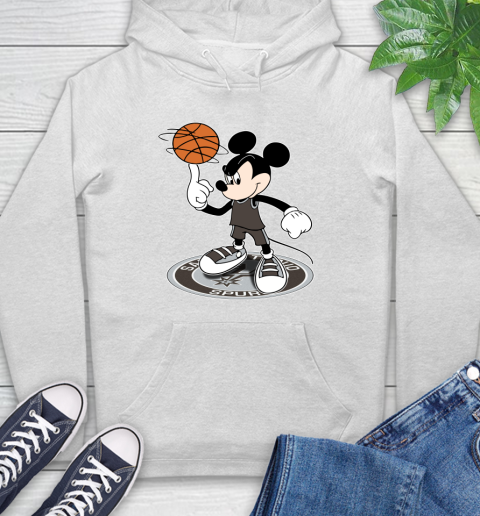 NBA Basketball San Antonio Spurs Cheerful Mickey Disney Shirt Hoodie 2