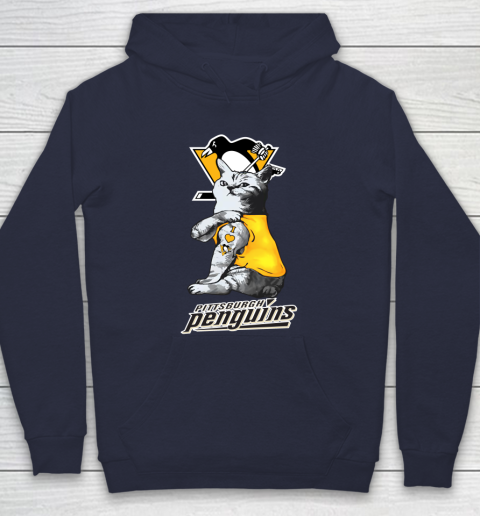NHL My Cat Loves Pittsburgh Penguins Hockey Hoodie 2