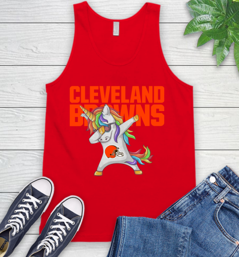 Cleveland Browns NFL Football Funny Unicorn Dabbing Sports Tank Top 6