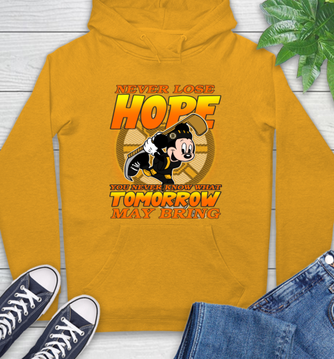 Boston Bruins NHL Hockey ootball Mickey Disney Never Lose Hope Hoodie 2