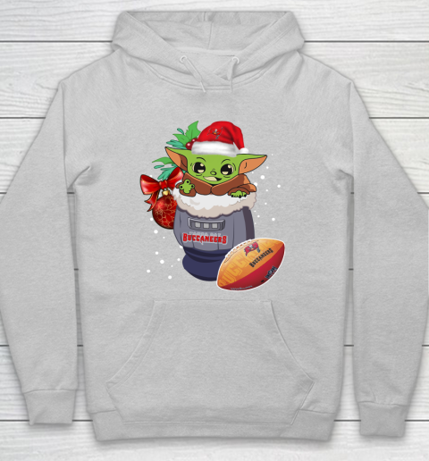 Tampa Bay Buccaneers Christmas Baby Yoda Star Wars Funny Happy NFL Hoodie 6