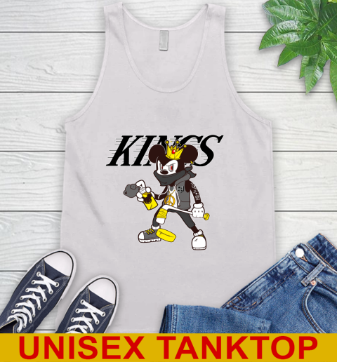 Los Angeles Kings NHL Hockey Mickey Peace Sign Sports Tank Top