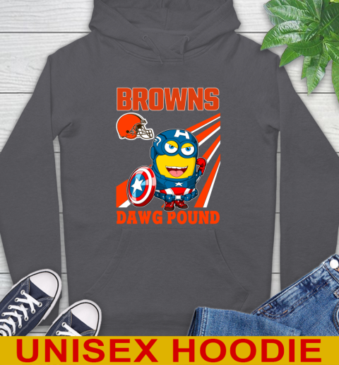 NFL Football Cleveland Browns Captain America Marvel Avengers Minion Shirt Hoodie 7