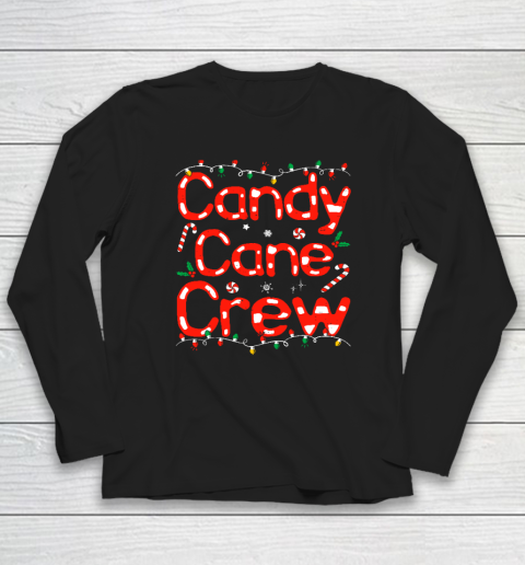 Candy Cane Crew Funny Christmas Candy Cane Lover Xmas Pajama Long Sleeve T-Shirt