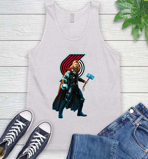 NBA Thor Avengers Endgame Basketball Portland Trail Blazers Tank Top