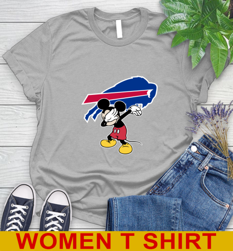 Buffalo Bills NFL Football Dabbing Mickey Disney Sports Women's T-Shirt 5
