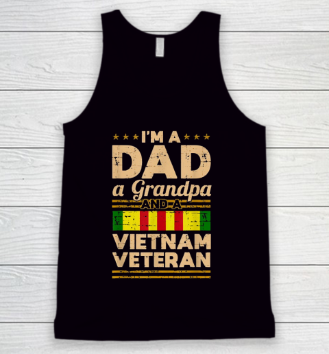 Grandpa Funny Gift Apparel  Dad Grandpa Vietnam Veteran Vintage Men's Gift Tank Top