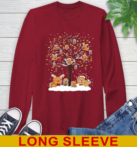 Chow Chow dog pet lover light christmas tree shirt 63