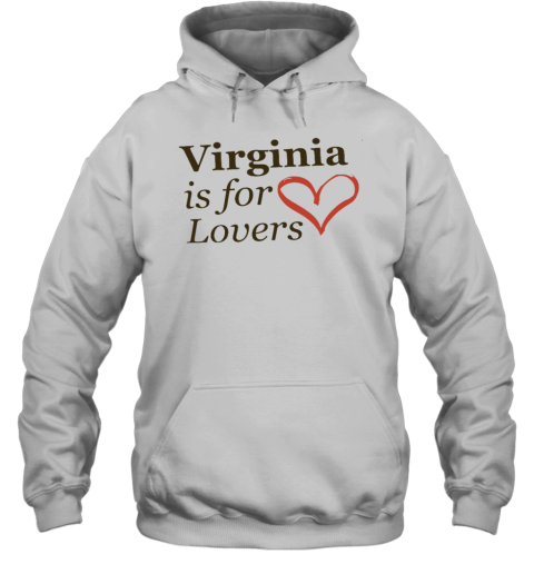 Black Logo Virginia Is for Lover Hoodie