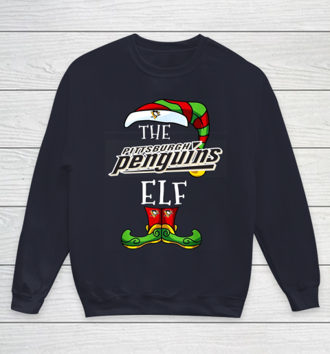 Pittsburgh Penguins Christmas ELF Funny NHL Youth Sweatshirt 2