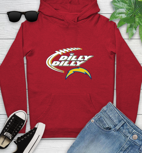 NFL Los Angeles Chargers Dilly Dilly Football Sports Youth Hoodie 11