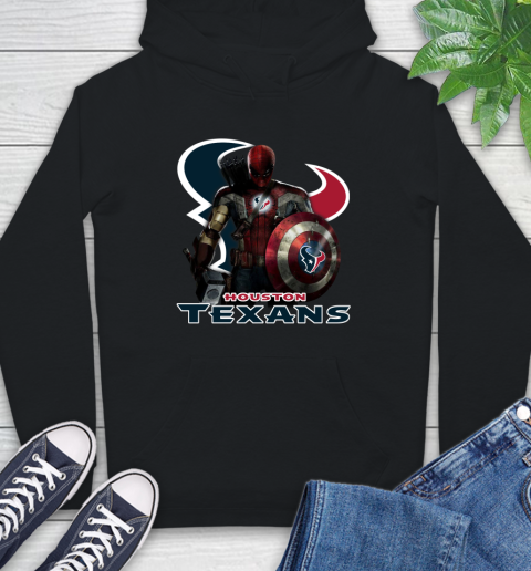 NFL Captain America Thor Spider Man Hawkeye Avengers Endgame Football Houston Texans Hoodie 2