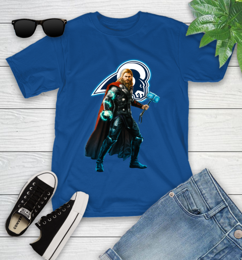 NFL Thor Avengers Endgame Football Los Angeles Rams Youth T-Shirt 9
