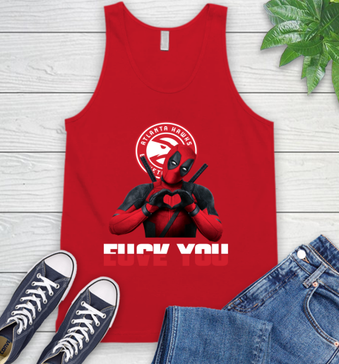 NBA Atlanta Hawks Deadpool Love You Fuck You Basketball Sports Tank Top 5