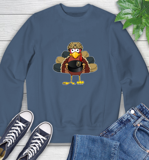 Vegas Golden Knights Turkey Thanksgiving Day Sweatshirt 7