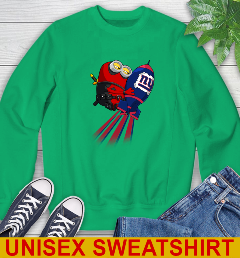 NFL Football New York Giants Deadpool Minion Marvel Shirt Sweatshirt 8
