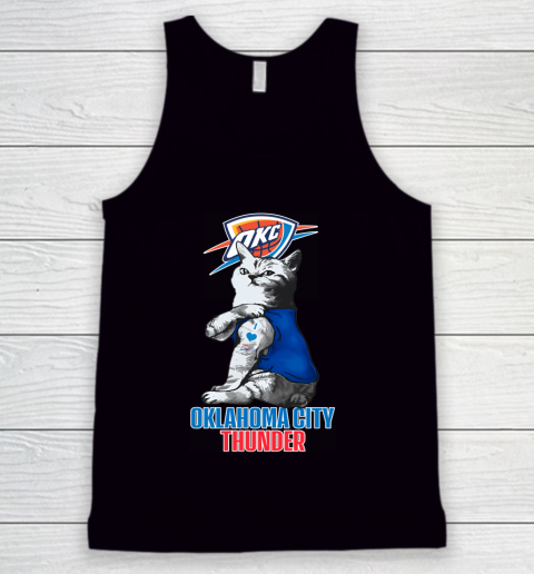 NBA Basketball My Cat Loves Oklahoma City Thunder Tank Top