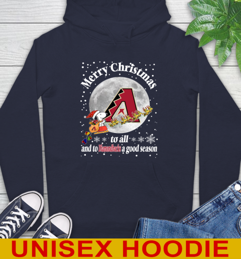 Arizona Diamondbacks Merry Christmas To All And To Diamondbacks A Good Season MLB Baseball Sports Hoodie 3