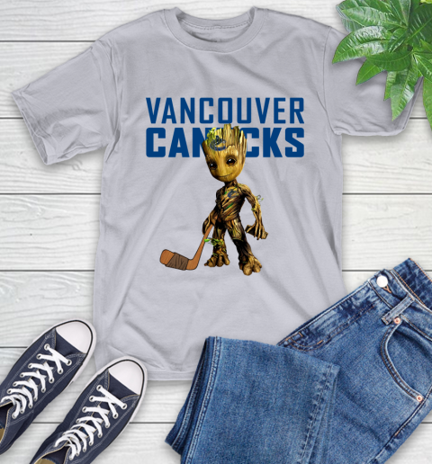 Vancouver Canucks NHL Hockey Groot Marvel Guardians Of The Galaxy T-Shirt 6