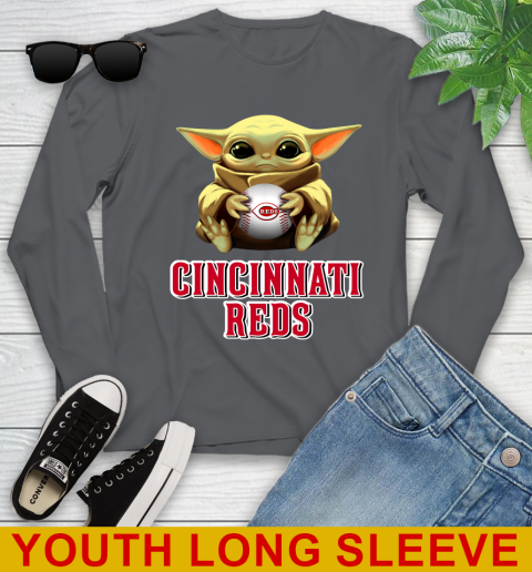MLB Baseball Cincinnati Reds Star Wars Baby Yoda Shirt 130