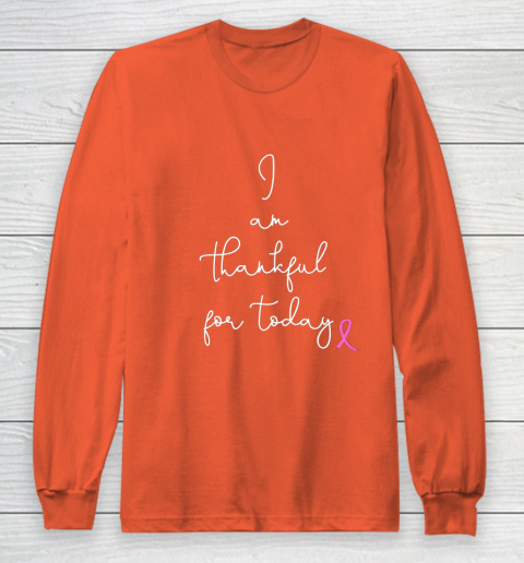 Womens Fighting Breast Cancer Product Gift Battling Through Chemo Long Sleeve T-Shirt 3