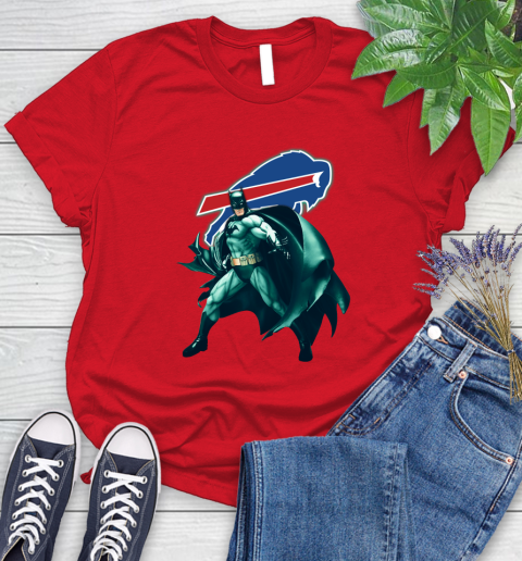 NFL Batman Football Sports Buffalo Bills Women's T-Shirt 9