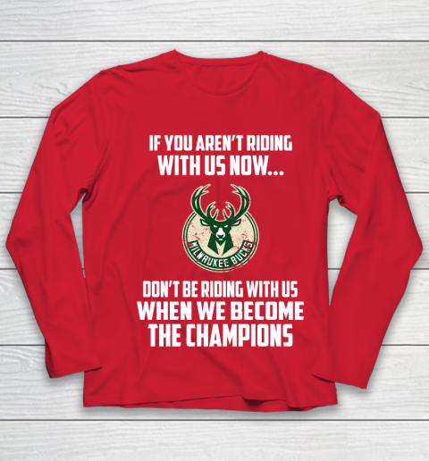 NBA Milwaukee Bucks Basketball We Become The Champions Youth Long Sleeve 8