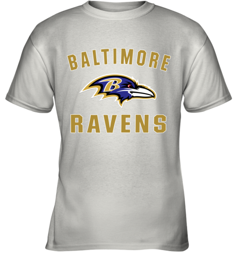 Men_s Baltimore Ravens NFL Pro Line by Fanatics Branded Gray Victory Arch T Shirt Youth T-Shirt
