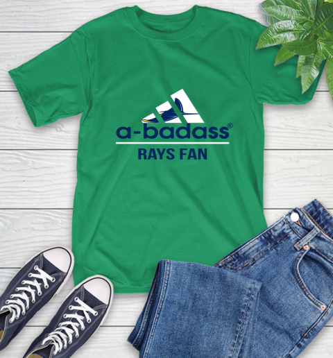 MLB A Badass Tampa Bay Rays Fan Adidas Baseball Sports T-Shirt 7