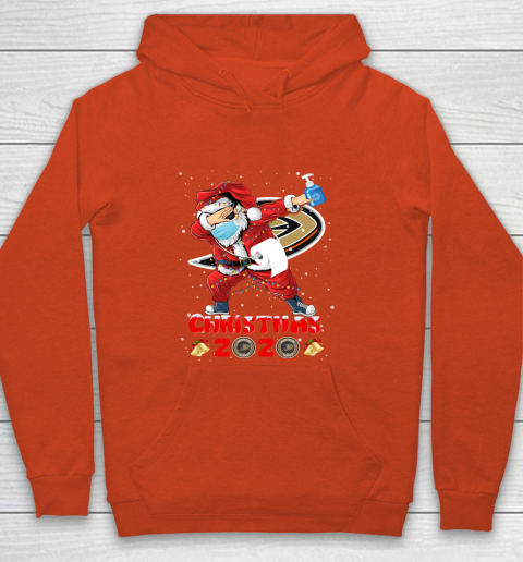 Anaheim Ducks Funny Santa Claus Dabbing Christmas 2020 NHL Youth Hoodie 3