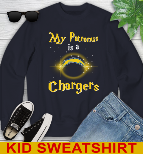 NFL Football Harry Potter My Patronus Is A Los Angeles Chargers Youth Sweatshirt 2