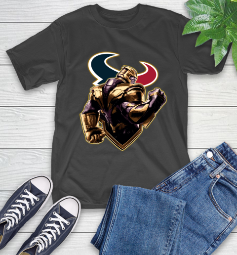 NFL Thanos Avengers Endgame Football Sports Houston Texans T-Shirt 2