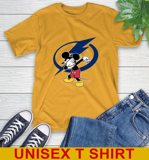 Tampa Bay Lightning NHL Hockey Dabbing Mickey Disney Sports T-Shirt 3