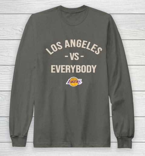 Los Angeles Lakers Vs Everybody Long Sleeve T-Shirt 5