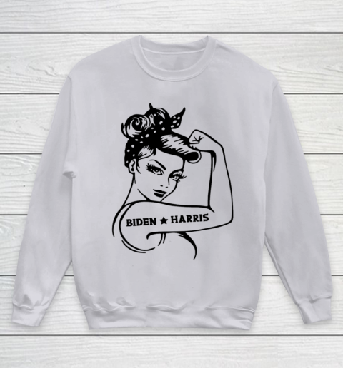Biden Harris 2020  Joe Biden Kamala Harris Girl Empowerment Youth Sweatshirt 2