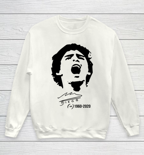 Maradona Signature 1960  2020 Rest In Peace Youth Sweatshirt