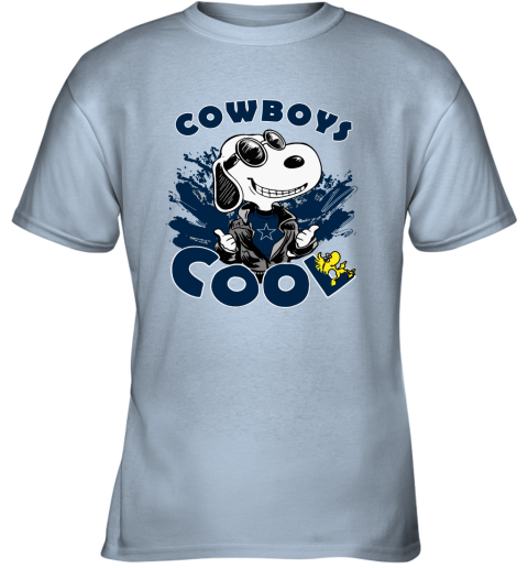 gp12 dallas cowboys snoopy joe cool were awesome shirt youth t shirt 26 front light blue