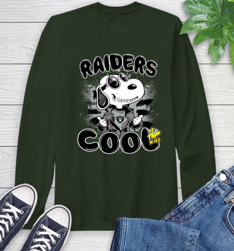 NFL Football Oakland Raiders Cool Snoopy Shirt Long Sleeve T-Shirt 6