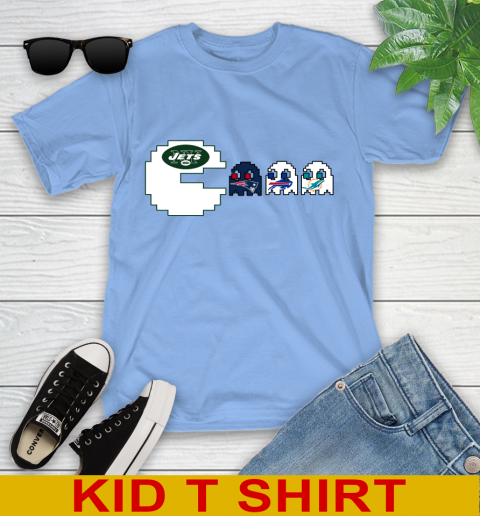 New York Jets NFL Football Pac Man Champion Youth T-Shirt 11
